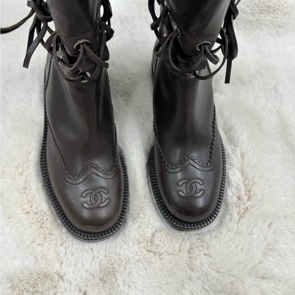 Chanel Vintage Long Riding Boots - Picture 2 of 8